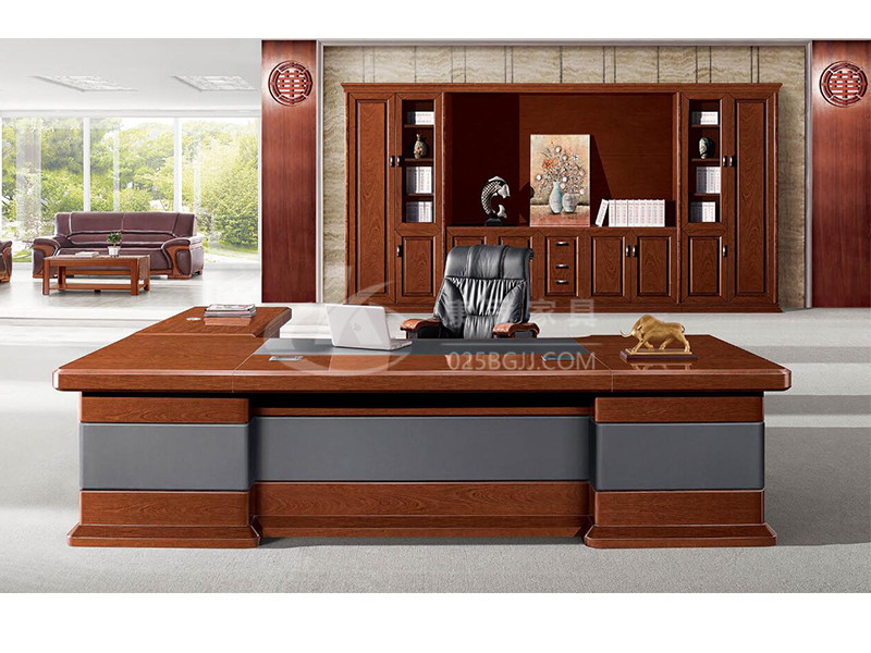 實(shí)木老板桌-13